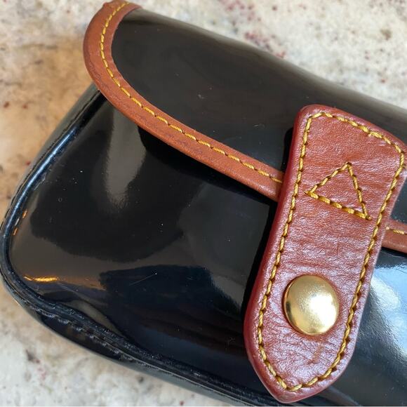 Dooney & Bourke Elba Flap Wristlet Black Patent Leather - Picture 12 of 13